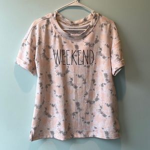 Rae Dunn tie-die weekend shirt